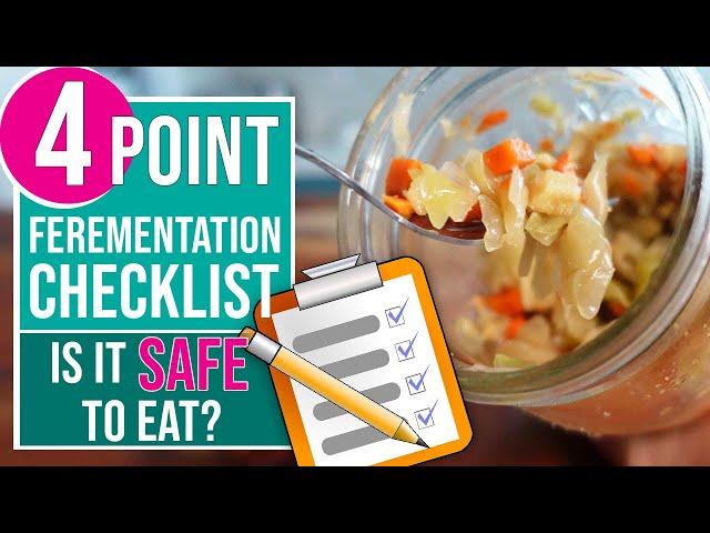 FERMENTATION CHECKLIST - 4 Checks To Know If Your Ferment Is Safe To Eat