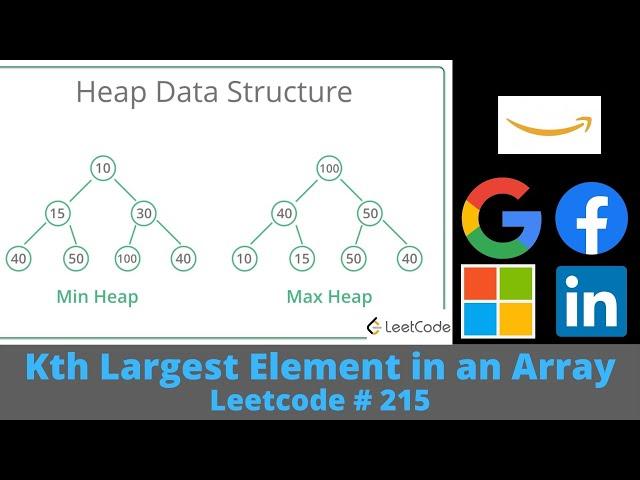 Kth LARGEST ELEMENT IN AN ARRAY - SOLUTION EXPLAINED [PYTHON]