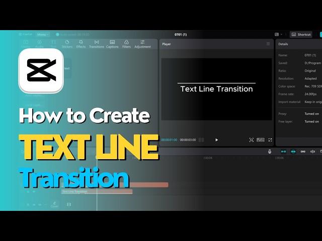 Crafting Text Line Transitions in CapCut PC | Step-By-Step Guide