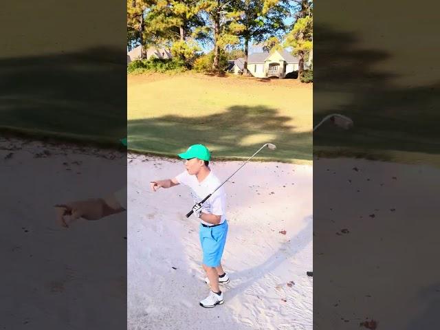 Bunker shot on 16th hole at St. Marlo Country Club