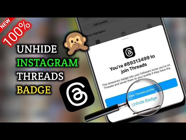 NEW! How to Unhide threads Badge on Instagram - Full Guide