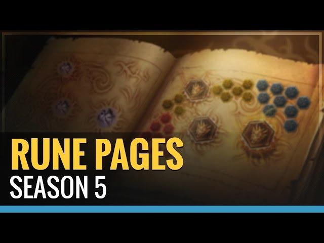 Season 5 Rune Page Set Ups - League of Legends