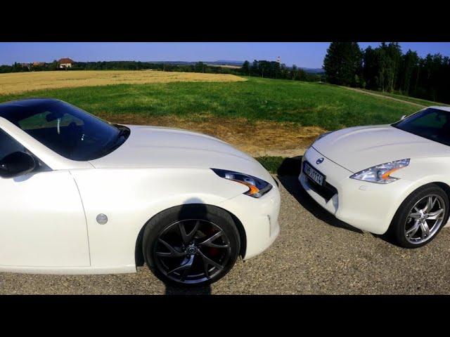 DRAG RACE → Nissan 370Z auto vs manual and 0-100 GPS