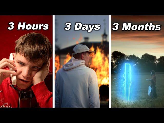 Making Short Film in 3 Hours vs 3 Days vs 3 Months