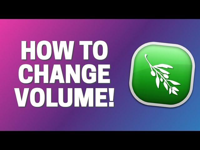 How To Change Volume in Olive Video Editor