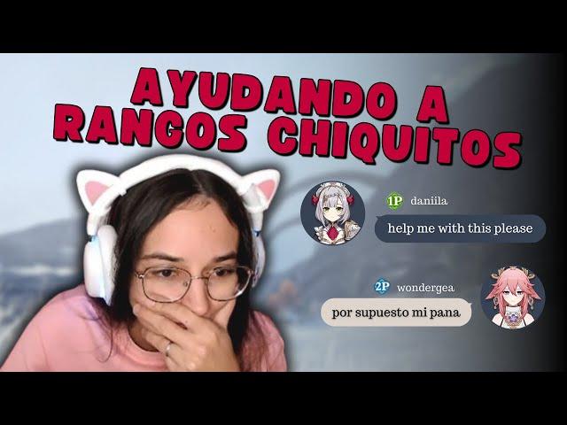 AYUDANDO A RANGOS BAJITOS EN GENSHIN 🫂 Vuelta a Espinadragón  | wondergea ⭐