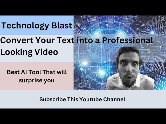 How to convert text into video | AI Tool to Convert Text into Youtube Video | Mr. Chemist