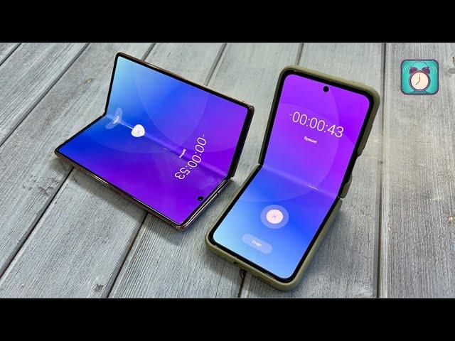 Time ON Alarm Clock 2 Top (2021) Samsung Galaxy Z fold 3 & Z Flip3 5G