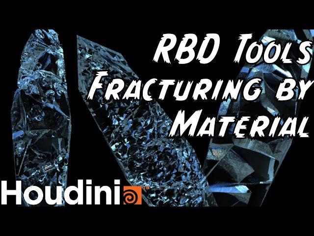 Fracturing Geometry by Material Types with RBD Tools in Houdini