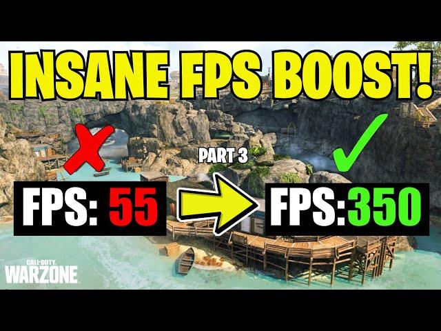 COD: WARZONE FPS BOOST  increase performance / FPS with any setup! *BEST SETTINGS* P3