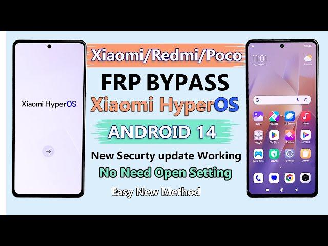 Redmi, Poco, Xiaomi HyperOS - Android 14 Bypass Google Account (FRP Lock) 2024 HyperOS FRP Bypass