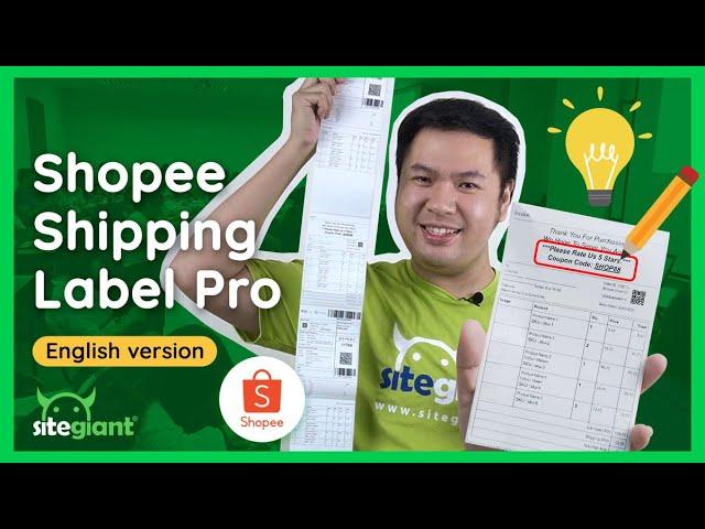 SiteGiant Shopee Shipping Label Pro - Smarter way to speed up your packing process