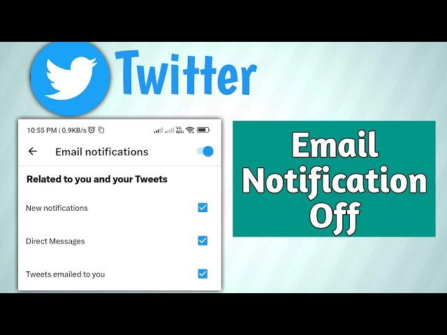 how to turn off twitter email notifications | twitter email notification band kaise kare