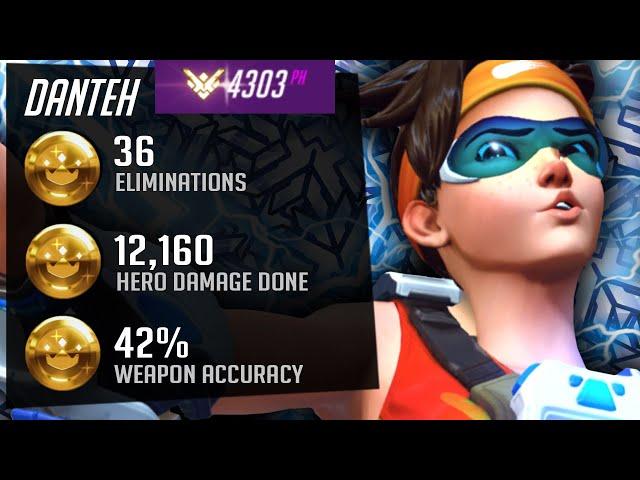 Danteh Top 500 DPS Tracer - Road to Rank 1 NA! [ Overwatch Season 29 ]