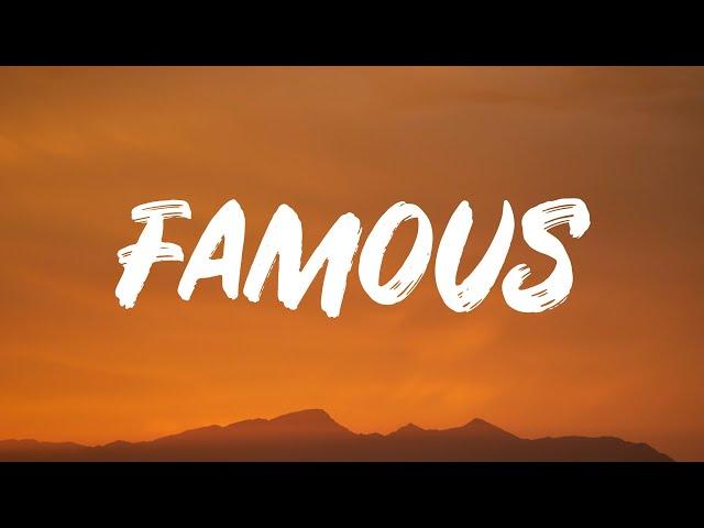 Mozzy - Famous (Lyrics) Tik Tok "He just wanna fuck with me cause I’m the one"