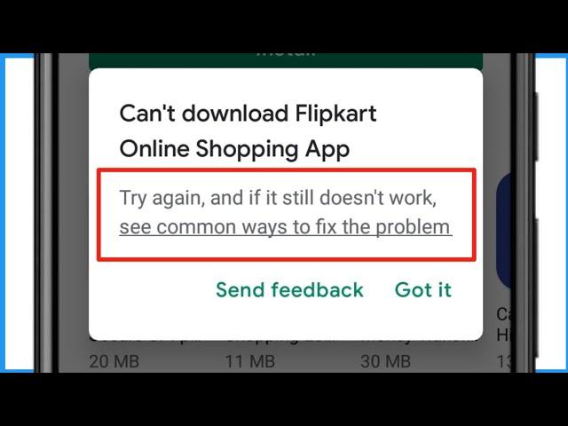 Play Store Try Again And If It Still Doesn't Work See Common Ways To Fix The Problem