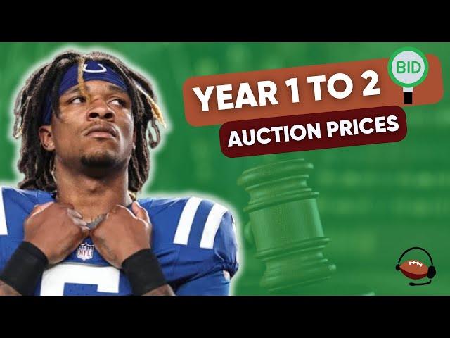 Anticipating Year 2 Players Auction Draft Salary Prices | Auction Fantasy Football