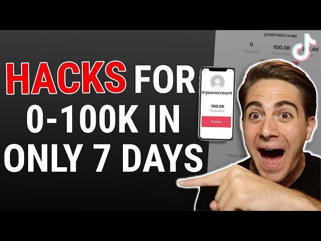 NEW HACK To GET FOLLOWERS FASTER on TikTok (Gain 100K Followers in 7 days)