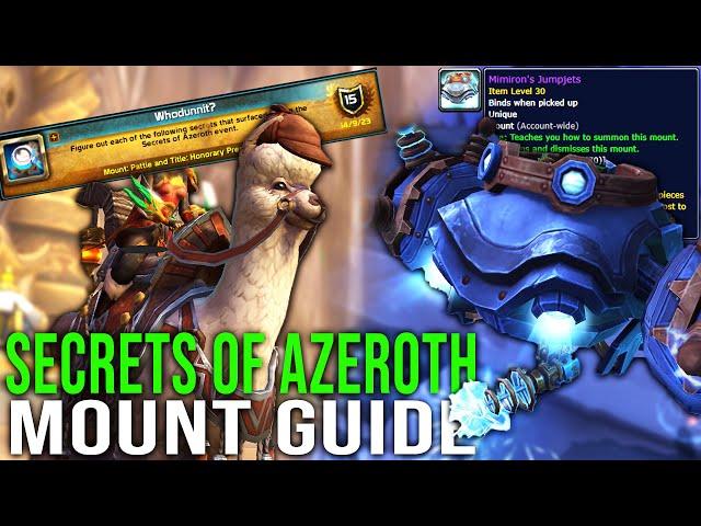 Complete Secrets of Azeroth Mount Guide - Pattie and Mimiron's Jumpjets - Whodunnit?