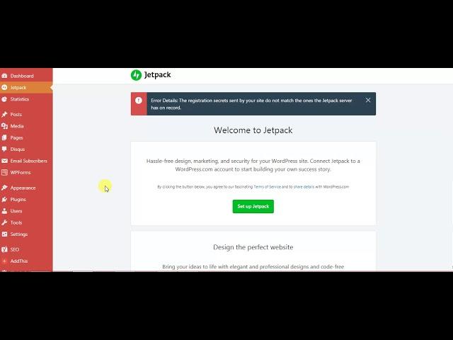 Jetpack To Wordpress Server Connection  Error