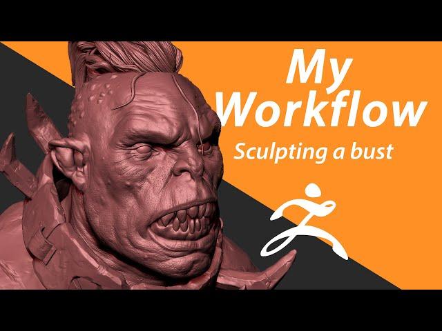 My workflow | Quick Bust in Zbrush