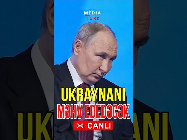 Putin Ukraynanı məhv etməkdə qərarlıdı - Media Turk TV #mediaturk #trend #shortvideo