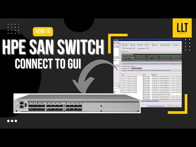 How to Connect to an FC SAN switch GUI #hpe #San #FC #storage #enterprise