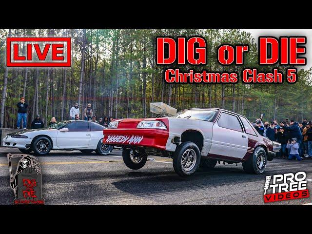 LIVE-STREAM: "Dig or Die Christmas Clash 5" SATURDAY Main Event @ Rockingham Dragway - (VOD)