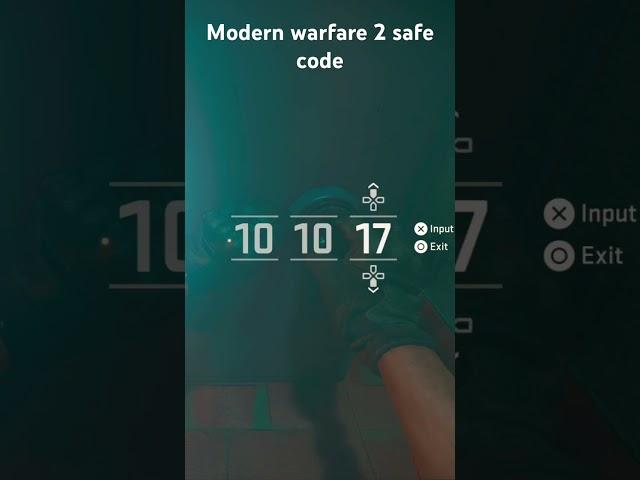 Safe code for the mission titled alone on modern warfare 2 (2022)