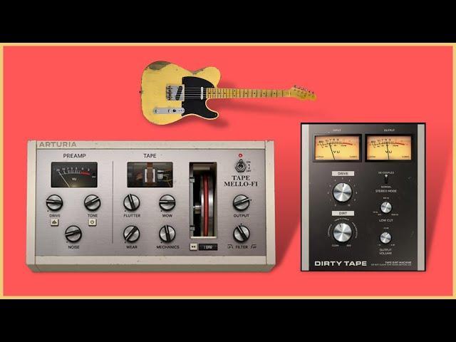 Arturia Tape Mello-Fi Vs Softube Dirty Tape Plugin | Demo/Test 