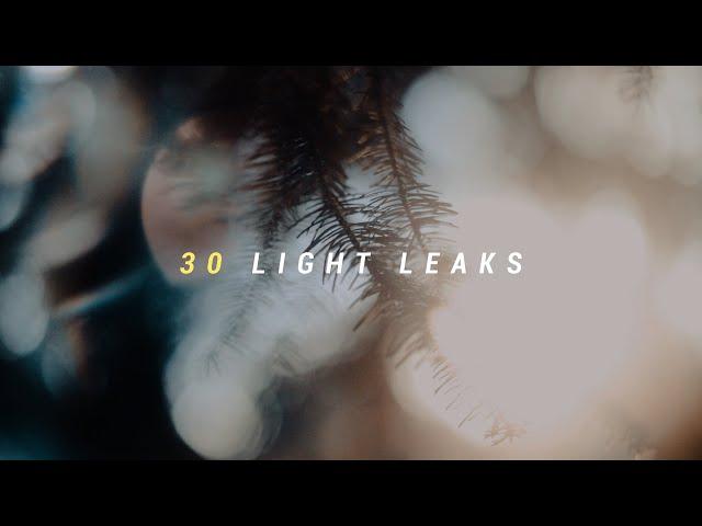 30 Light Leaks Overlays For Your Videos!