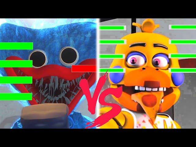 10 SFM FNaF Poppy Playtime vs Five Nights at Freddy's WITH Healthbars