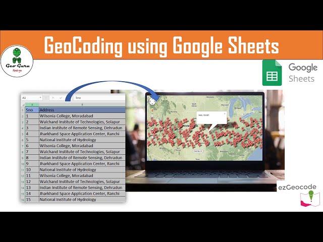 Geocoding | Generate latitude and longitude from addresses using google sheets  & ezGeocode