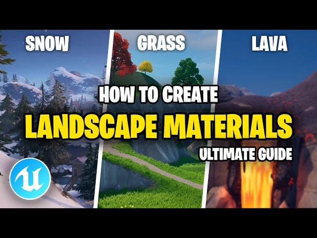 How to Create Custom Material Paints Landscaping in UEFN