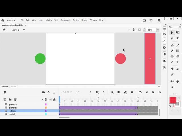 Layer Parenting in Adobe Animate