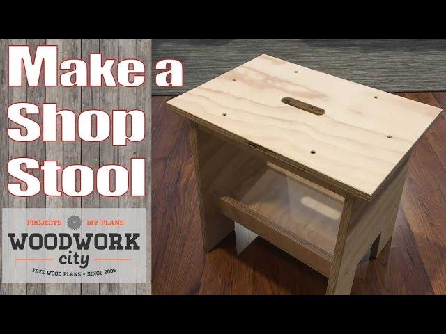 Build a Simple Stool - Perfect stool / bench for the shop and home DIY - How To Plan