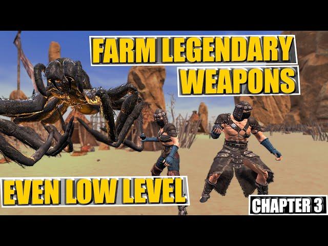 Fastest Way To Farm Legendary Weapons Even Low Level In Conan Exiles - Age Of War Tips & Tricks