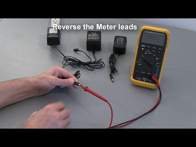 How to Check the Polarity of an AC to DC Adapter.