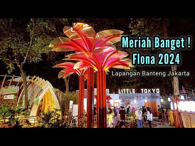 Siang Malam Meriah !! Flona 2024 Lapangan Banteng Jakarta Sudah Dibuka