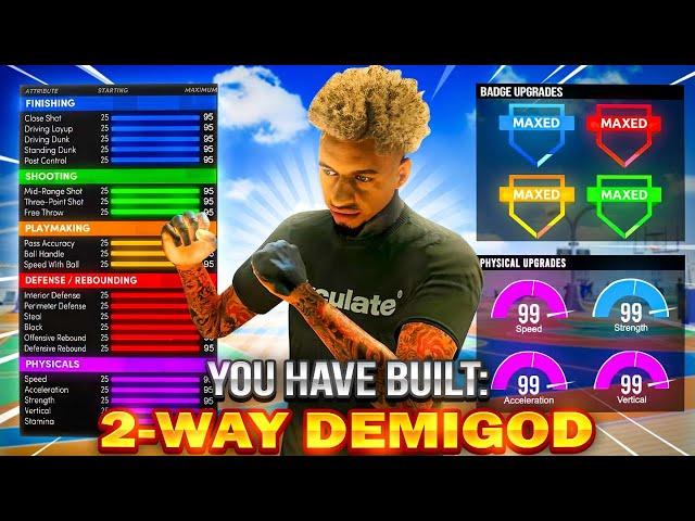 NEW 2-WAY SLASHING PLAYMAKER DEMIGOD BUILD on NBA 2K22! THIS BUILD CAN DO EVERYTHING!