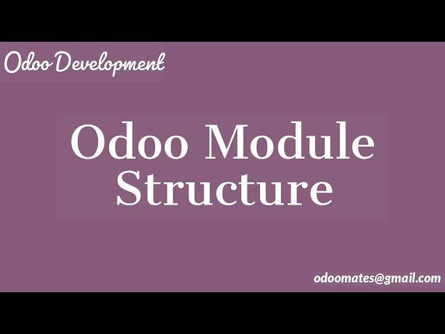 Odoo Module Structure