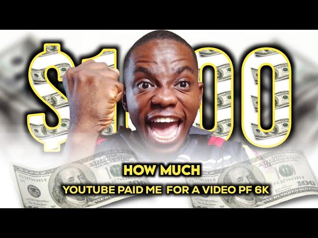  Shocking: How 6k Views on YouTube Changed My Life | How much YouTube paid me