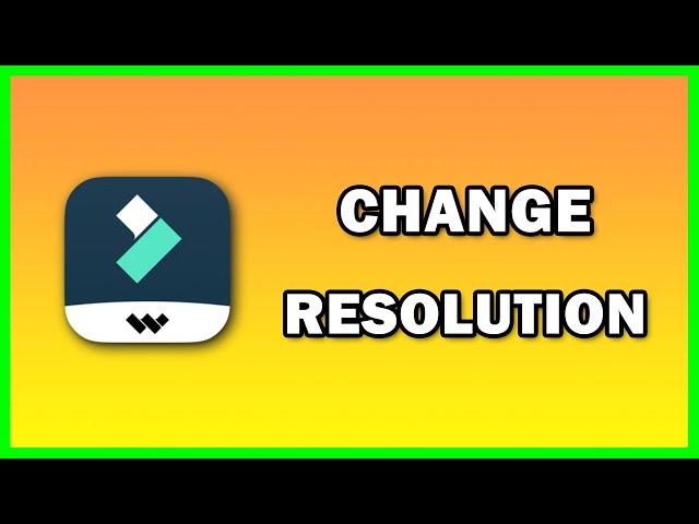 How to Change the size / Change Resolution of a Video in Filmora 13 | 2024