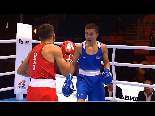 Quarterfinals (57kg) MIRZAKHALILOV Mirazizbek (UZB) vs YERALIYEV Kairat (KAZ) /AIBA World 2019