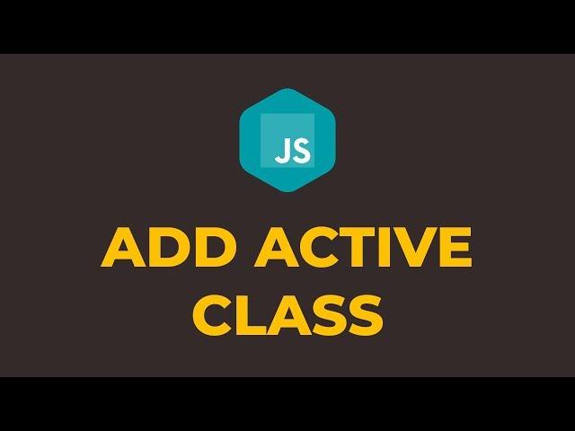How to Add Active Class in Javascript