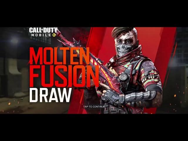 Molten fusion draw | new guns and character | cod mobile