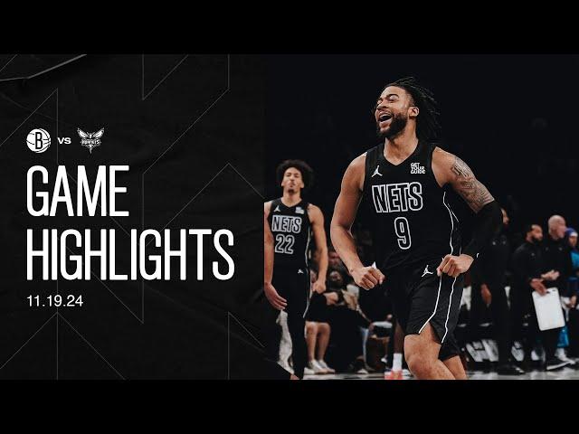 HIGHLIGHTS | Nets Complete 17-Point Comeback to Defeat Hornets