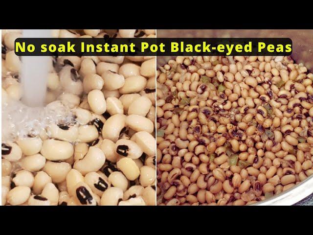 Perfect Small portion Instant Pot Black-Eyed Peas Recipe: No Soaking Needed!