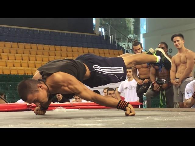 1/2 Final Michael Muhoryanov vs Behzodbek Ashuraliev  Street Workout World Cup 2016