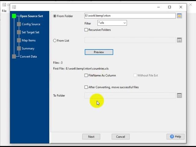 Bulk convert Excel files to XML files in a few clicks